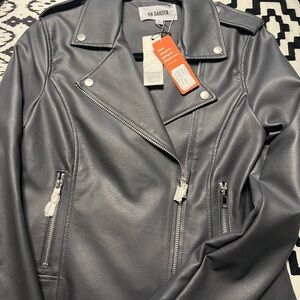 Banana Republic Women's Charcoal Leather Jacket